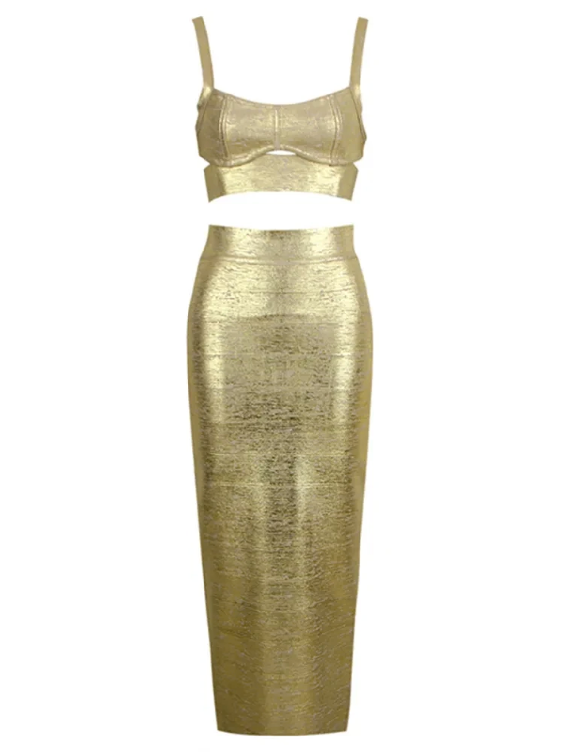 Metallic Gold Bandage Set PREORDER – Addie Belle Boutique