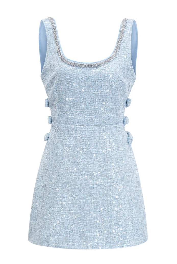 Julie Sequin Tweed Mini Dress Julie Sequin Tweed Mini Dress