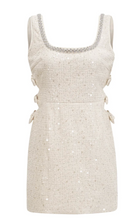 Load image into Gallery viewer, Julie Sequin Tweed Mini Dress