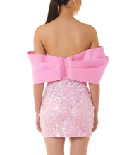 Load image into Gallery viewer, Pink Sequin Mini Dress PREORDER
