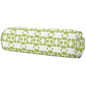 Laura Park Mosaic Green Round Bolster Pillow