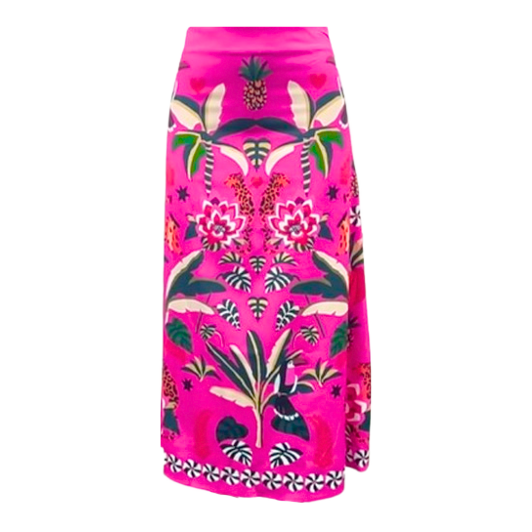 Tropical Midi Skirt