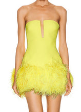 Load image into Gallery viewer, Feather Mini Dress PREORDER
