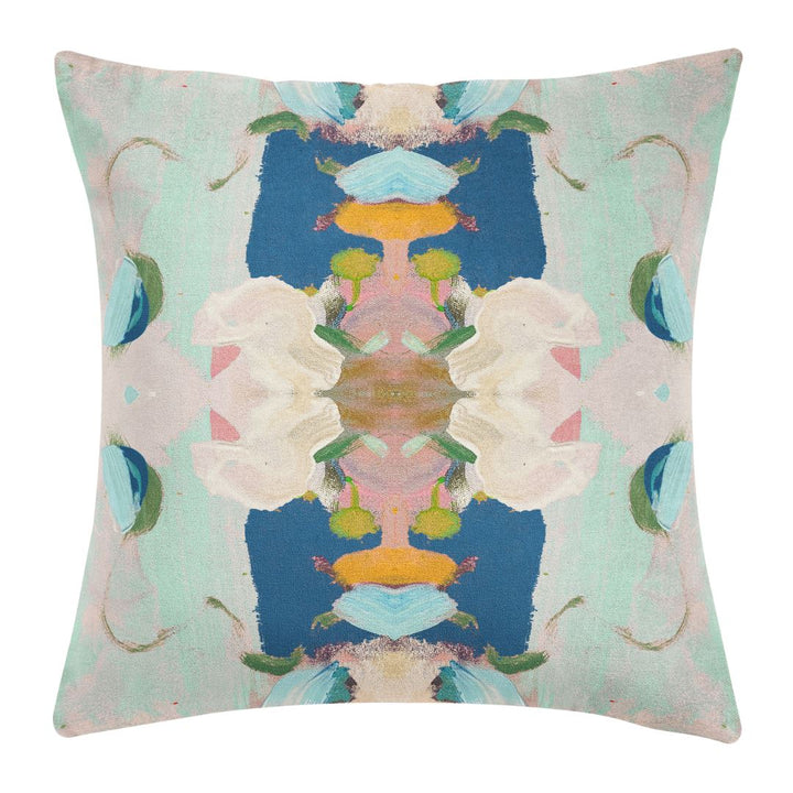 Laura Park Monet's Garden Navy 22x22 Pillow