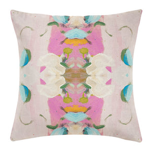 Laura Park Monet's Garden Pink 22x22 Pillow