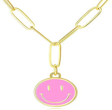 Load image into Gallery viewer, Smiley Chain Necklace
