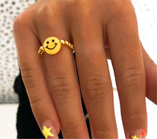 Load image into Gallery viewer, Beaded Smiley Ring
